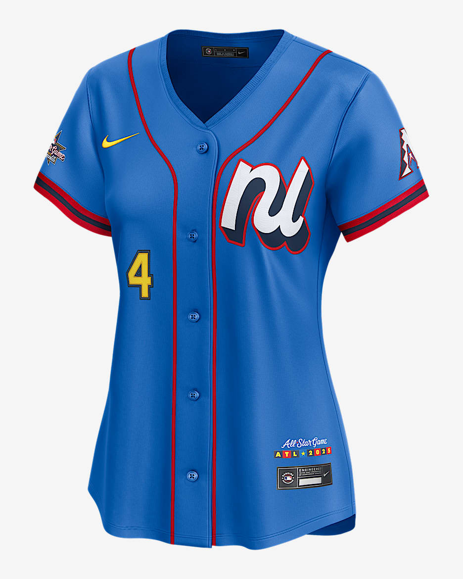 NIKE - NIKE / ナイキ BASEBALL GAME SHIRT  WOMENS Nike Ladies Baseball Tri-Blend Short Sleeve Mid-V, Red